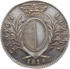 Luzern 4 Franken 1813 (Neutaler) Stehender Krieger